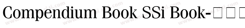 Compendium Book SSi Book字体转换